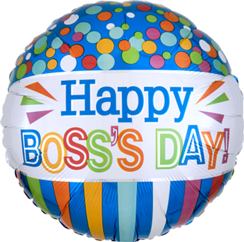 18" Boss's Day Dots & Stripes